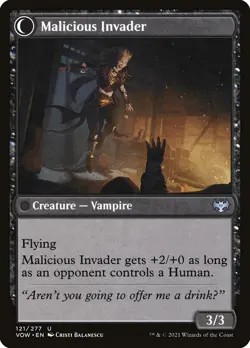 Innocent Traveler #121 (Foil) (NM) Crimson Vow VOW Magic MTG - Image 2