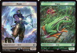 x4 Hero / Frog TFIN Final Fantasy MTG 8-18 TOKEN M/NM 4x - Image 1
