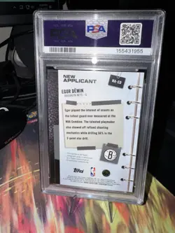 2025-26 Topps - New Applicants Autographs Egor Demin #NA-ED Holofoil PSA 10 - Image 2