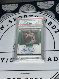2020 Panini One And One Larry Bird Autograph /49 Psa 7 - Image 1