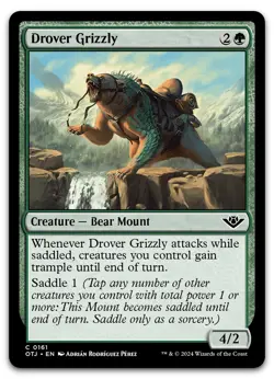 Drover Grizzly #161 (NM) Thunder Junction OTJ Magic MTG - Image 1