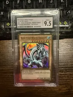 CGC 9.5 MGED-EN001 BLUE EYES WHITE DRAGON GOLD MAXIMUM EL DORADO 1ST EDITION - Image 1