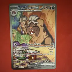 Pokemon TCG Arven's Mabosstiff ex 235/182 Sv10 Destined Rivals SIR Holo Eng - Image 1