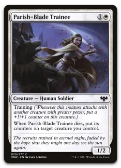 Parish-Blade Trainee #29 (NM) Crimson Vow VOW Magic MTG - Image 1