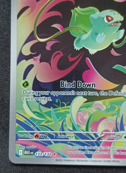 Pokemon TCG Bulbasaur 133/132 Mega Evolution Illustration Rare Card NM - Image 4