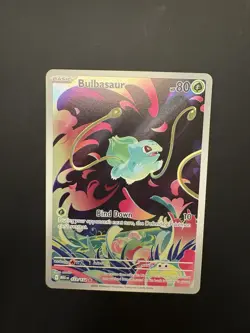 Pokemon TCG Bulbasaur Illustration Rare Mega Evolution Card 133/132 NM Condition - Image 1