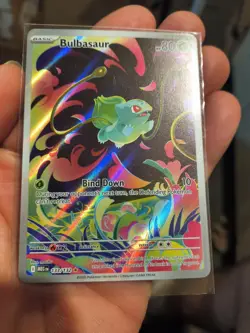 Pokemon TCG Bulbasaur Full Art Holo Illustration Rare 133/132 Mega Evolution NM - Image 2