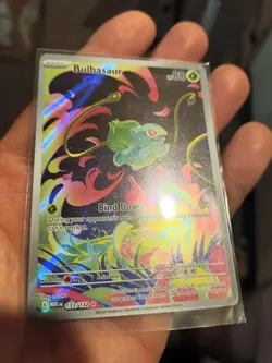 Pokemon TCG Bulbasaur Full Art Holo Illustration Rare 133/132 Mega Evolution NM - Image 3