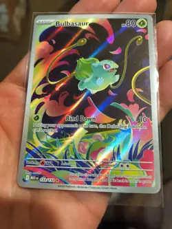 Pokemon TCG Bulbasaur Full Art Holo Illustration Rare 133/132 Mega Evolution NM - Image 5