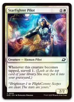 Starfighter Pilot #38 (Foil) (NM) Edge of Eternities EOE Magic MTG - Image 1