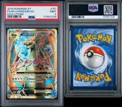 Pokemon XY Evolutions 2016 Full Art M Mega Charizard EX 101/108 PSA 9 - Image 3