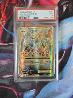 2016 Pokemon XY Evolutions M Charizard EX Full Art 101/108 PSA 9 MINT - Image 1