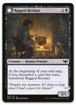 Ragged Recluse #127 (NM) Crimson Vow VOW Magic MTG - Image 1