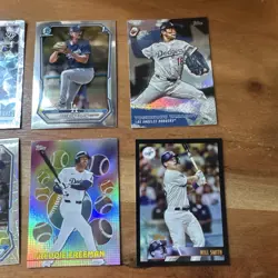 Topps Los Angeles Dodgers 9-Card Lot Topps/Bowman Chrome RC Refr - Image 4