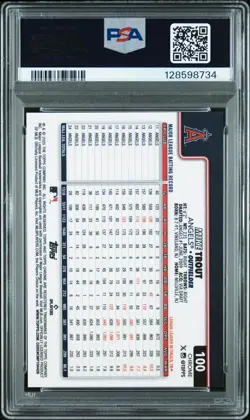 2025 Topps Chrome Sapphire Mike Trout Orange Refractor #/25 PSA 10 POP 5! 🔥🔥 - Image 3
