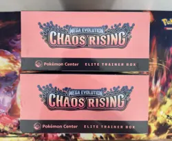 Lot Of 2 - Pokemon TCG Chaos Rising Pokemon Center ETB Elite Trainer Box SEALED - Image 3