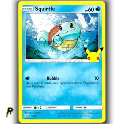 Pokemon 25th Anniversary Mcdonalds Promo Squirtle 17/25 Non Holo Card NM - Image 1
