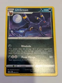 Mcdonalds M24 Umbreon 009/015 Non - Holo Pokemon Card M/NM (2025) - Image 1