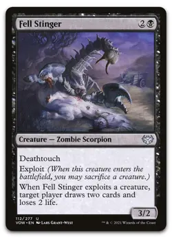 Fell Stinger #112 (NM) Crimson Vow VOW Magic MTG - Image 1