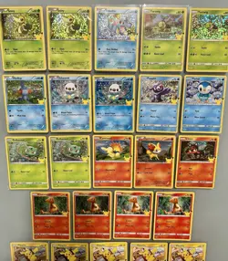 24-card LOT 2021 McDonalds POKEMON 25th ANNIVERSARY Holo/Base PIKACHU-CHARMANDER - Image 4