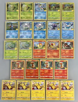 24-card LOT 2021 McDonalds POKEMON 25th ANNIVERSARY Holo/Base PIKACHU-CHARMANDER - Image 5