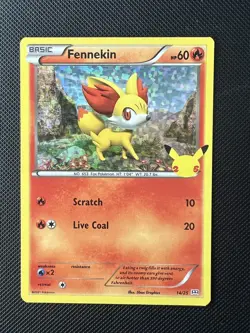 Fennekin 14/25 Holo McDonalds Pokemon Card NM - Image 1