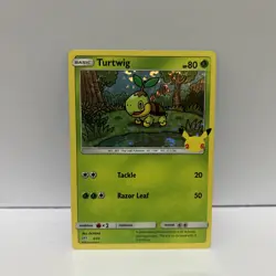 Pokemon Card TURTWIG 4/25 Holo McDonalds 25th Anniversary Promo LP - Image 1