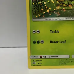 Pokemon Card TURTWIG 4/25 Holo McDonalds 25th Anniversary Promo LP - Image 3