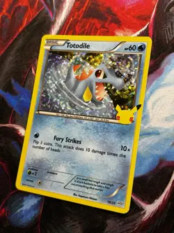 Totodile 18/25 Holo McDonalds Promo 2021 25th Anniversary Pokemon Card - Image 2