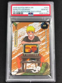 Naruto Uzumaki NRSA-PR-003 PSA Magazin Exclusive Promo Kayou - PSA 10 Gem Mint - Image 1