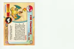 #06 Charizard HOLO 1999 Topps Pokemon TV Animation Edition Serie 1 Black Logo - Image 2