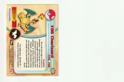 #06 Charizard HOLO 1999 Topps Pokemon TV Animation Edition Serie 1 Black Logo - Image 2