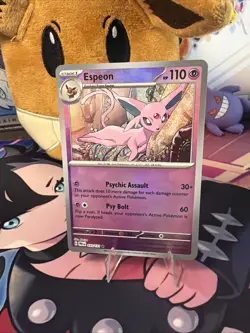 2025 Pokemon Prismatic Evolutions Espeon Reverse Holo Master Ball #033/131 - Image 1