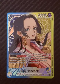 Bandai One Piece Card Boa Hancock Alt Art Leader OP14-041 Special Holo English - Image 2