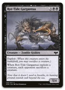 Rot-Tide Gargantua #129 (NM) Crimson Vow VOW Magic MTG - Image 1