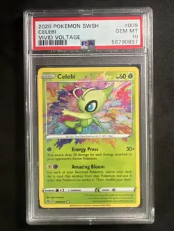 Celebi 009/185 Swsh04: Vivid Voltage Holo PSA 10 - Image 1