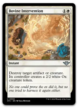 Bovine Intervention #6 (NM) Thunder Junction OTJ Magic MTG - Image 1