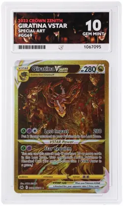 Pokemon Giratina VSTAR TCG Crown Zenith Ace 10 Perfect Subgrades GG69/GG70 - Image 3