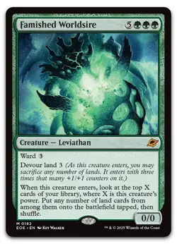 Famished Worldsire #182 (NM) Edge of Eternities EOE Magic MTG - Image 1