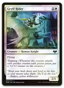 Gryff Rider #15 (Foil) (NM) Crimson Vow VOW Magic MTG - Image 1