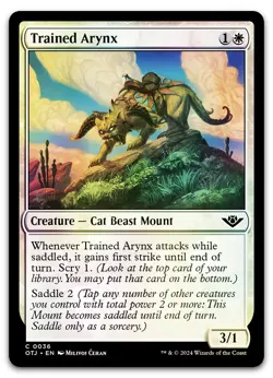 Trained Arynx #36 (Foil) (NM) Thunder Junction OTJ Magic MTG - Image 1