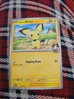 Pokemon TCG Destined Rivals Ethans Pichu 071/182 Regular - Image 1