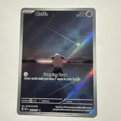 Pokemon Cleffa 202/197 SV03 Obsidian Flames Illustration Rare Full Art English - Image 1