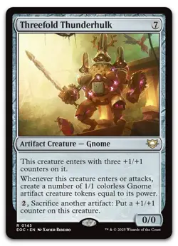 Threefold Thunderhulk #145 (NM) Edge of Eternities EOC Magic MTG - Image 1