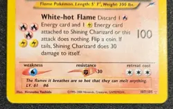 Shining Charizard Neo Destiny Secret Rare Holo 107/105 Pokemon WOTC Vintage - Image 3