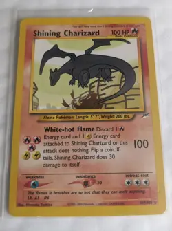Shining Charizard 107/105 Neo Destiny Holo Secret Rare Pokemon Card 2002 LP - Image 1