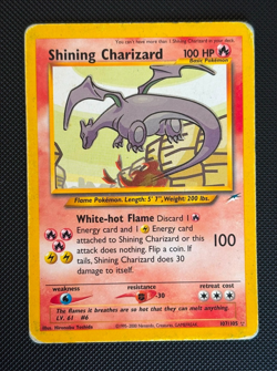 Pokemon Shining Charizard 107/105 Neo Destiny Secret Rare Holo WOTC Raw Vintage - Image 1