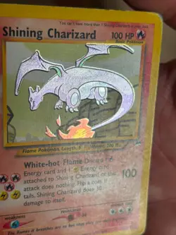 Pokemon Shining Charizard 107/105 Neo Destiny Secret Rare Holo WOTC Raw Vintage - Image 4