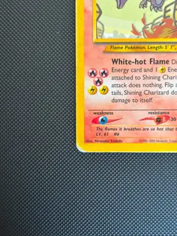 Pokemon Shining Charizard 107/105 Neo Destiny Secret Rare Holo WOTC Raw Vintage - Image 5