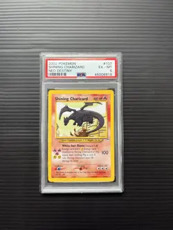 Pokemon Shining Charizard 107/105 Neo Destiny Holo PSA 6 AUTHENTICITY GUARANTEE - Image 1